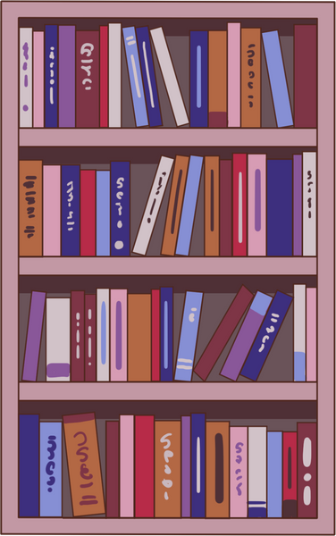 Lofi Anime Bookshelf